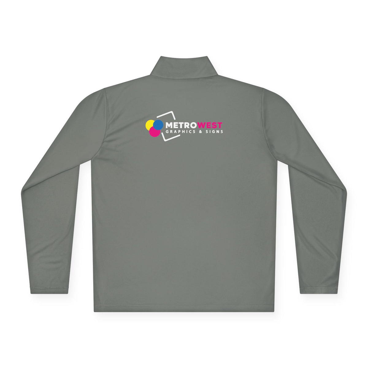 Unisex Quarter-Zip Pullover Sport-Tek ST357 - Front + Back