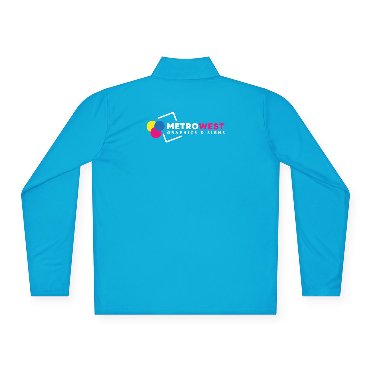 Unisex Quarter-Zip Pullover Sport-Tek ST357 - Front + Back