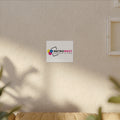 Stretched matte canvas with custom printed artwork
