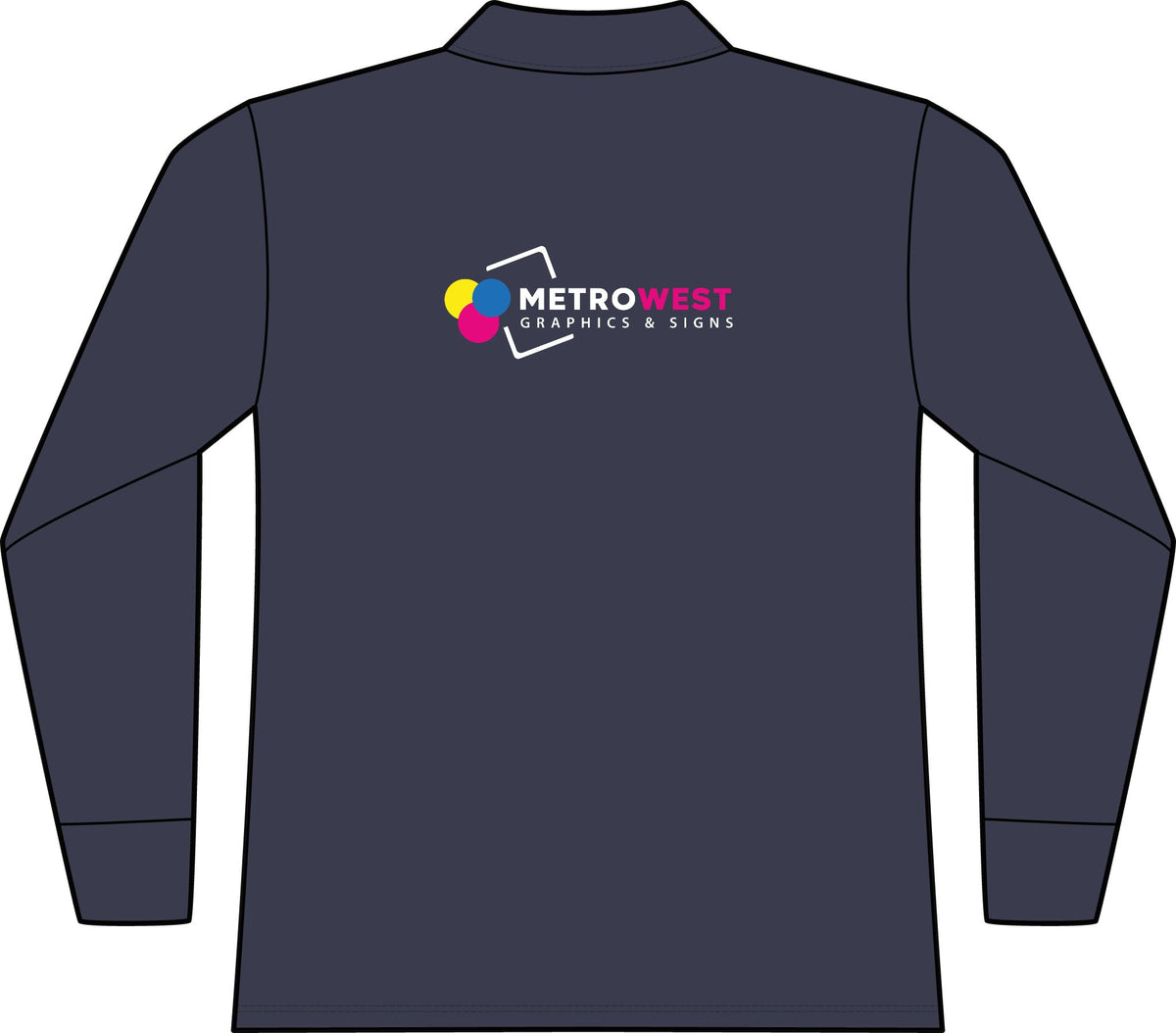 Women's Wearever Signature Pique Long Sleeve Polo Port Authority LK200LS - Front + Back