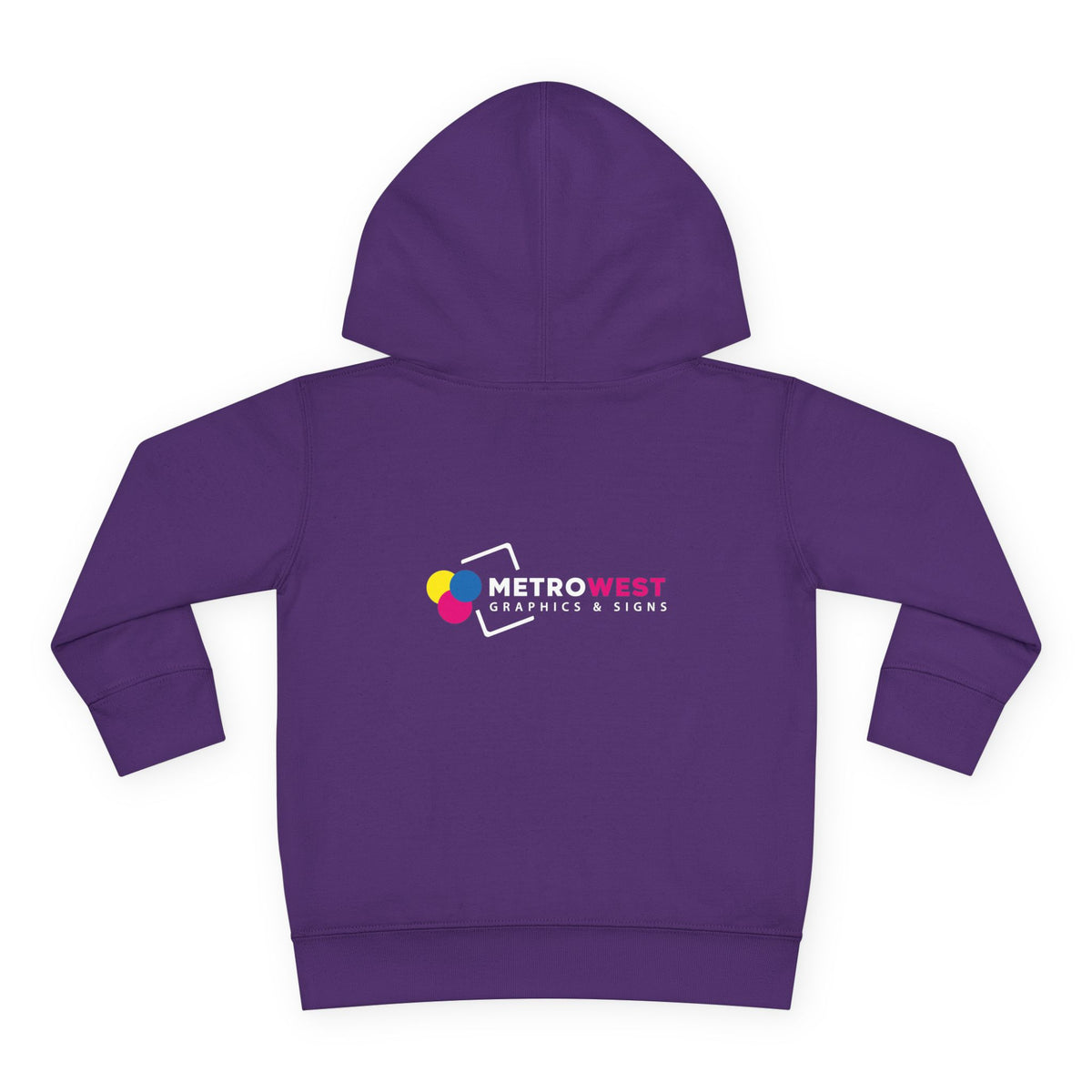 Toddler Pullover Fleece Hoodie - Front + Back
