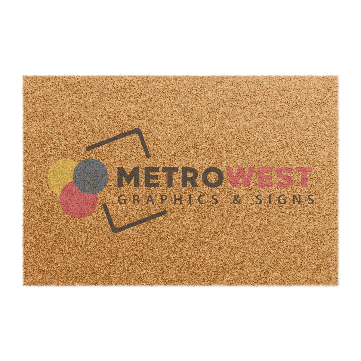 Custom printed doormat, view 3