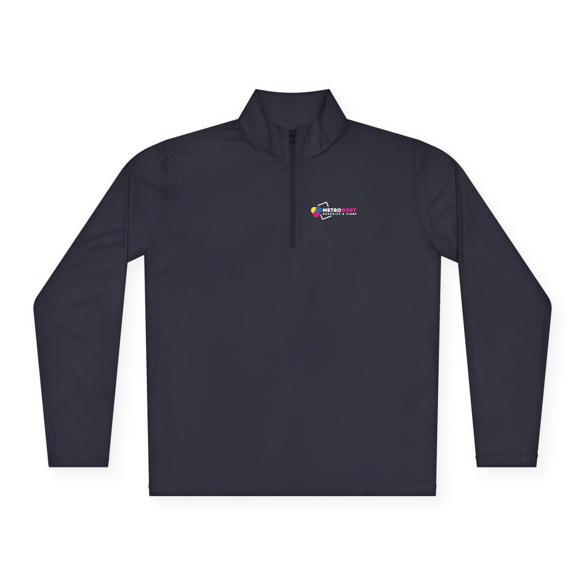 Unisex Quarter-Zip Pullover Sport-Tek ST357 - Front + Back