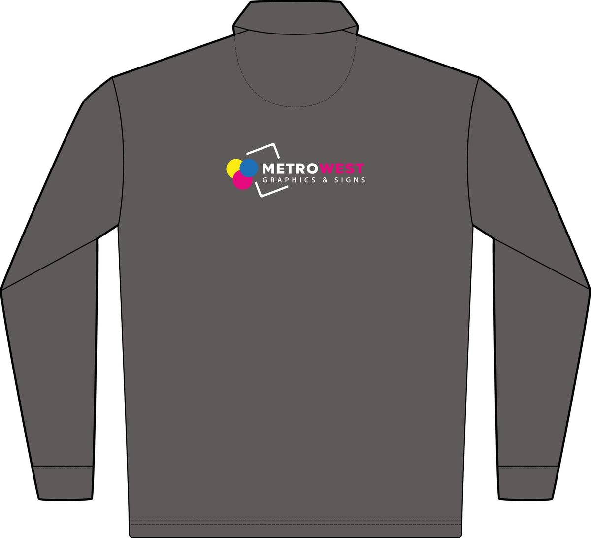 Rapid Dry Long Sleeve Polo Port Authority K455LS - Front + Back + Sleeves