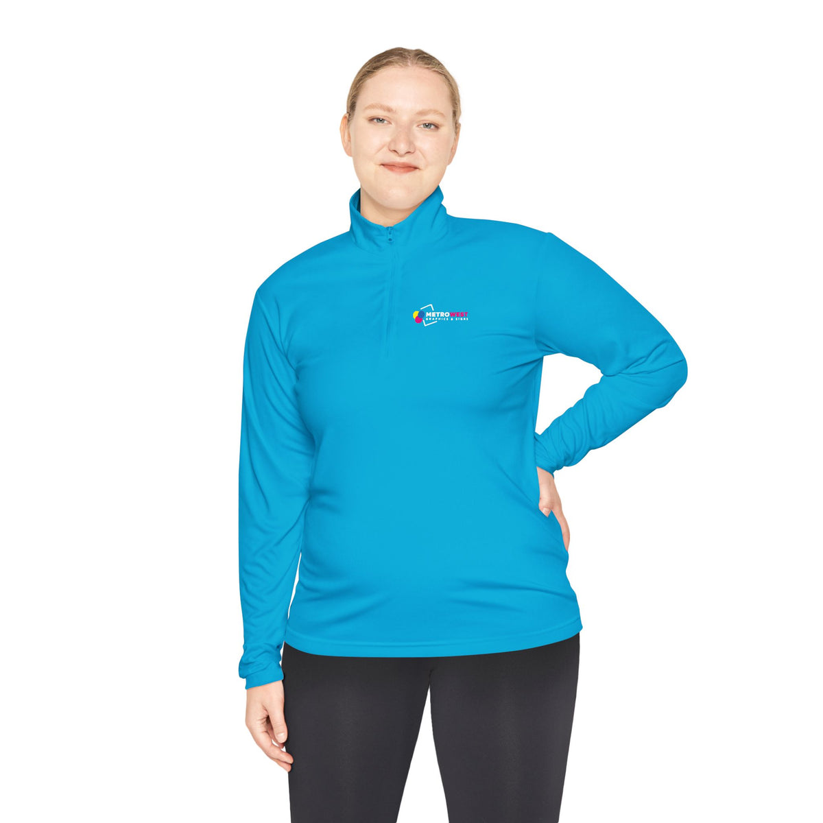 Printed Sport-Tek quarter-zip for team apparel, view 5