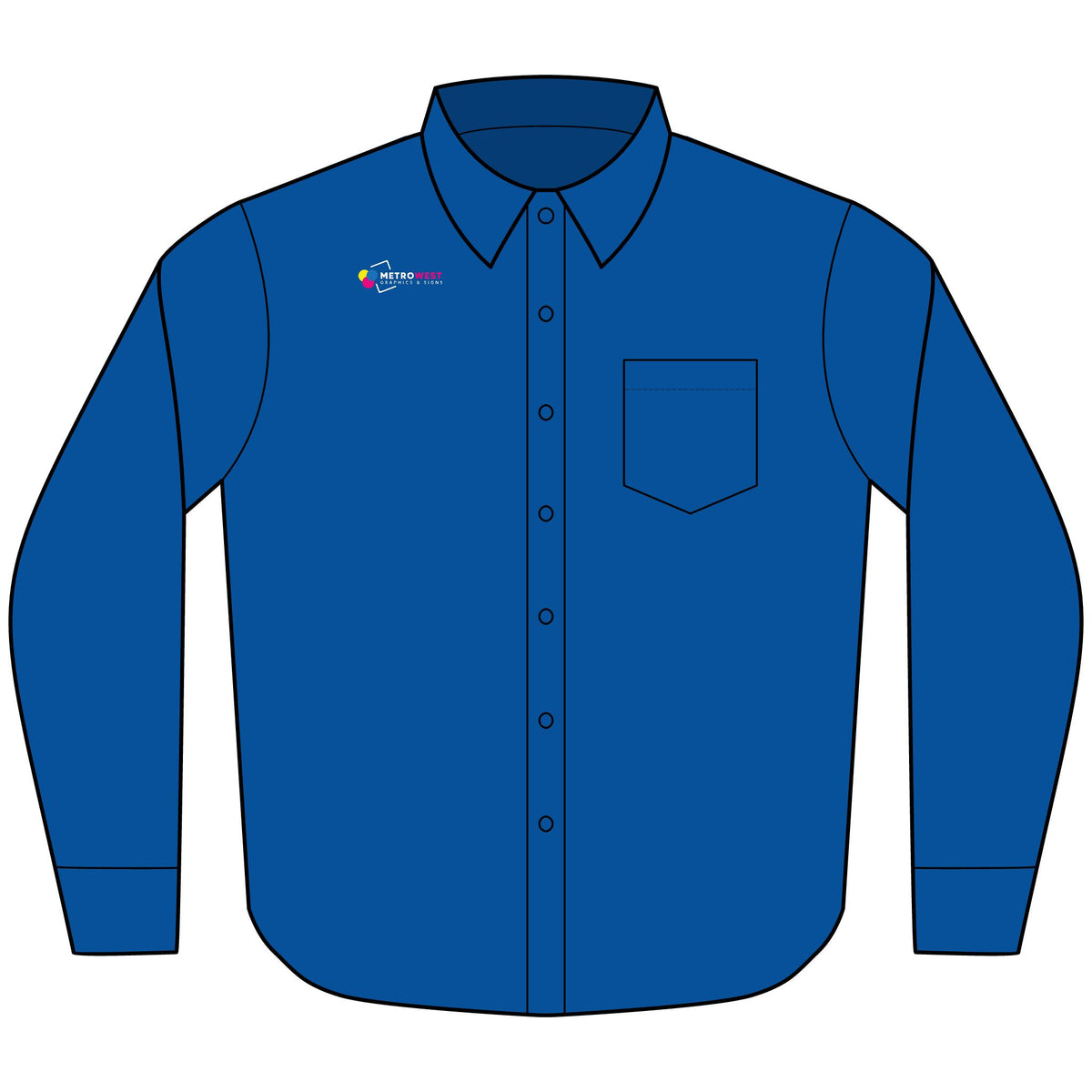 Tall Long Sleeve Carefree Poplin Shirt  By Port Authority TW100 - Front