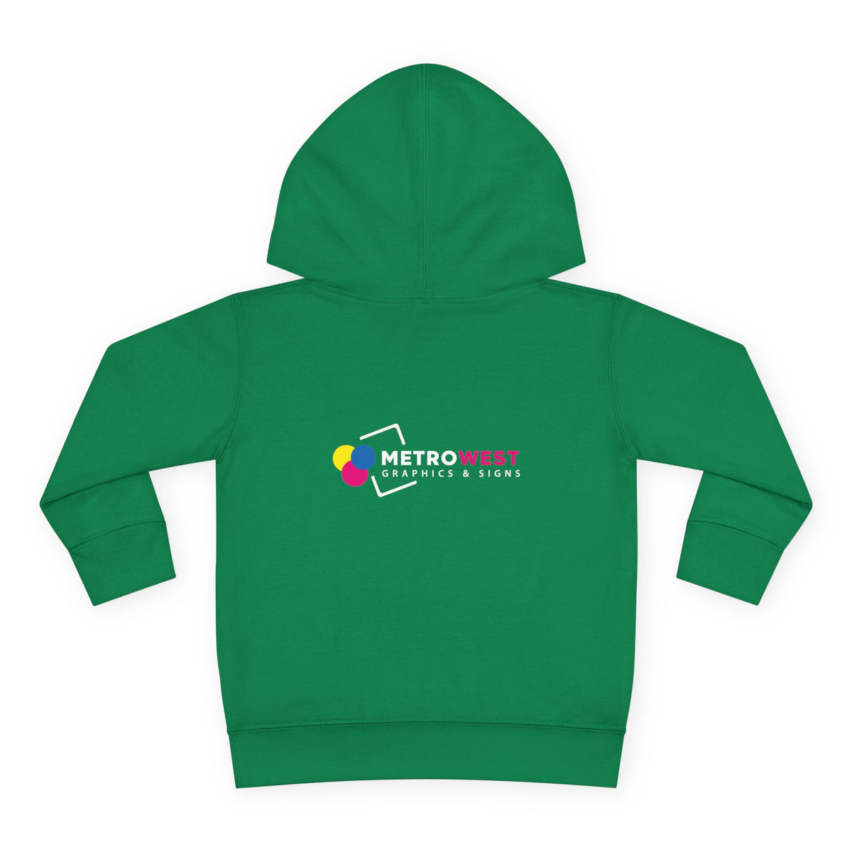 Toddler Pullover Fleece Hoodie - Front + Back