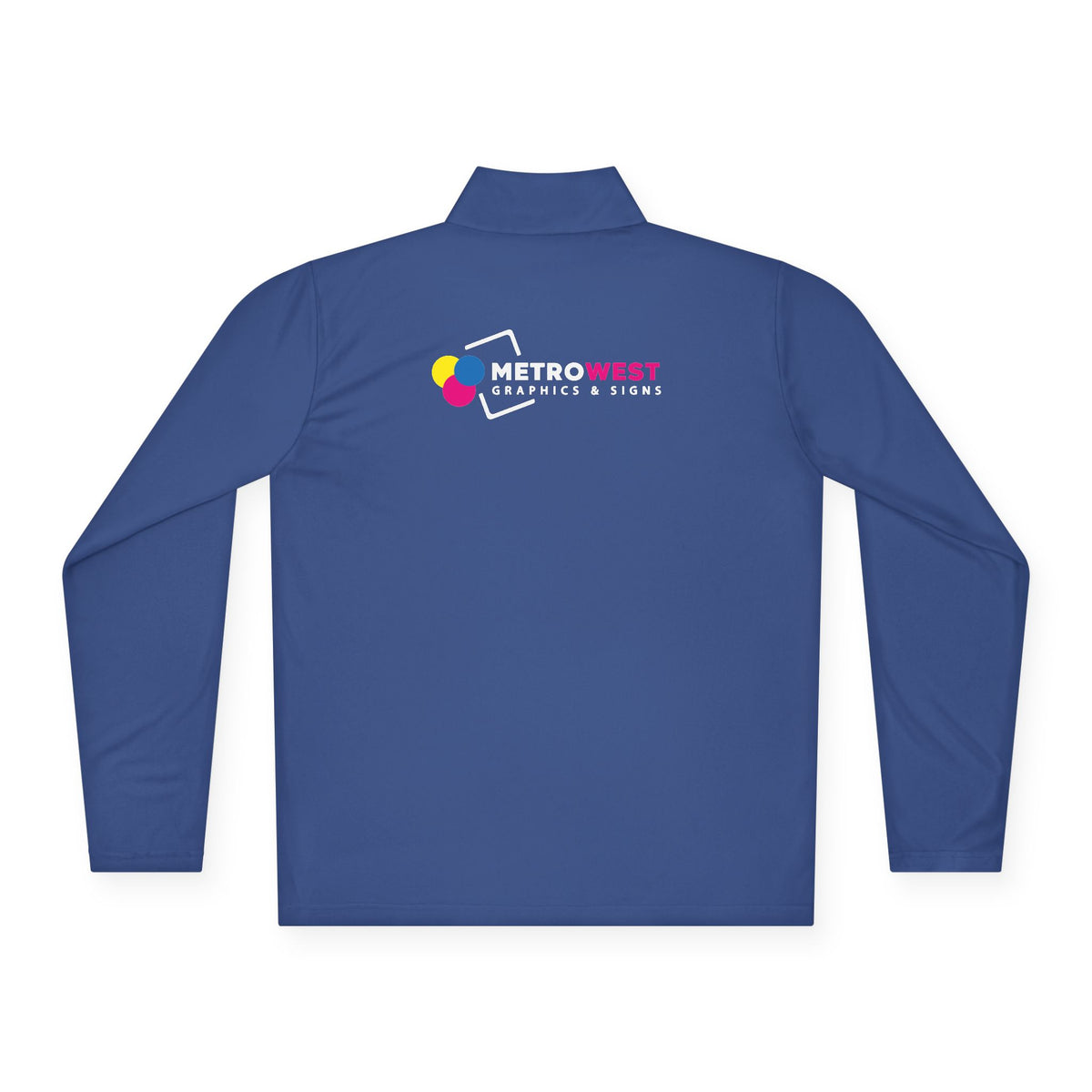 Unisex Quarter-Zip Pullover Sport-Tek ST357 - Front + Back