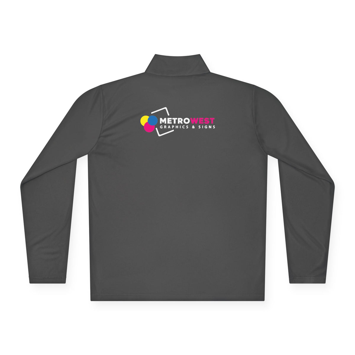 Unisex Quarter-Zip Pullover Sport-Tek ST357 - Front + Back
