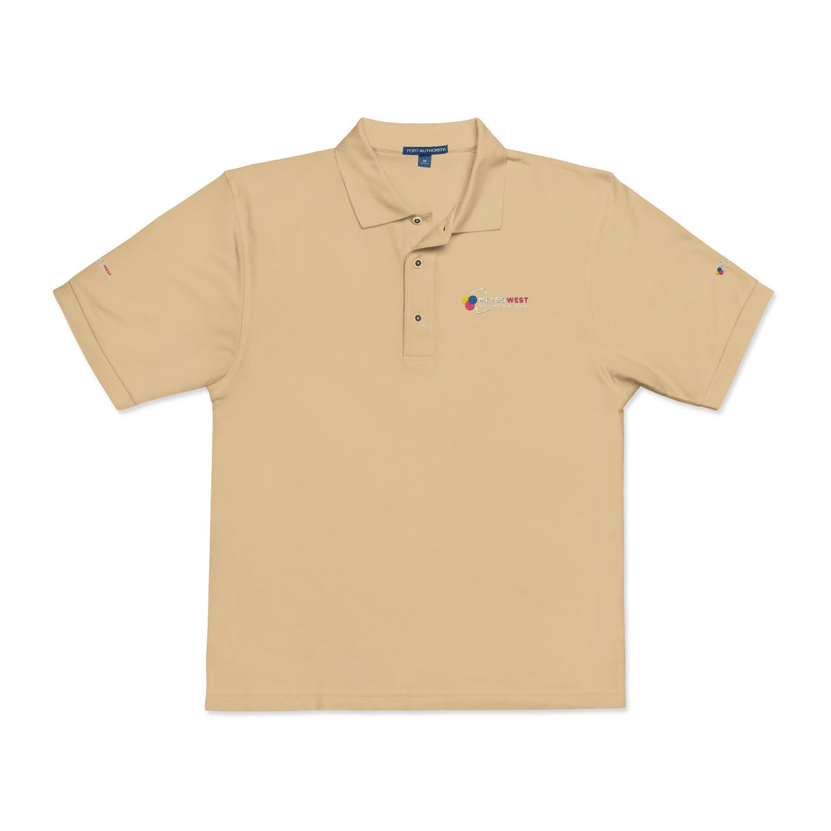 Unisex Polo Shirt Port Authority K500 Embroidery - Front + Sleeves