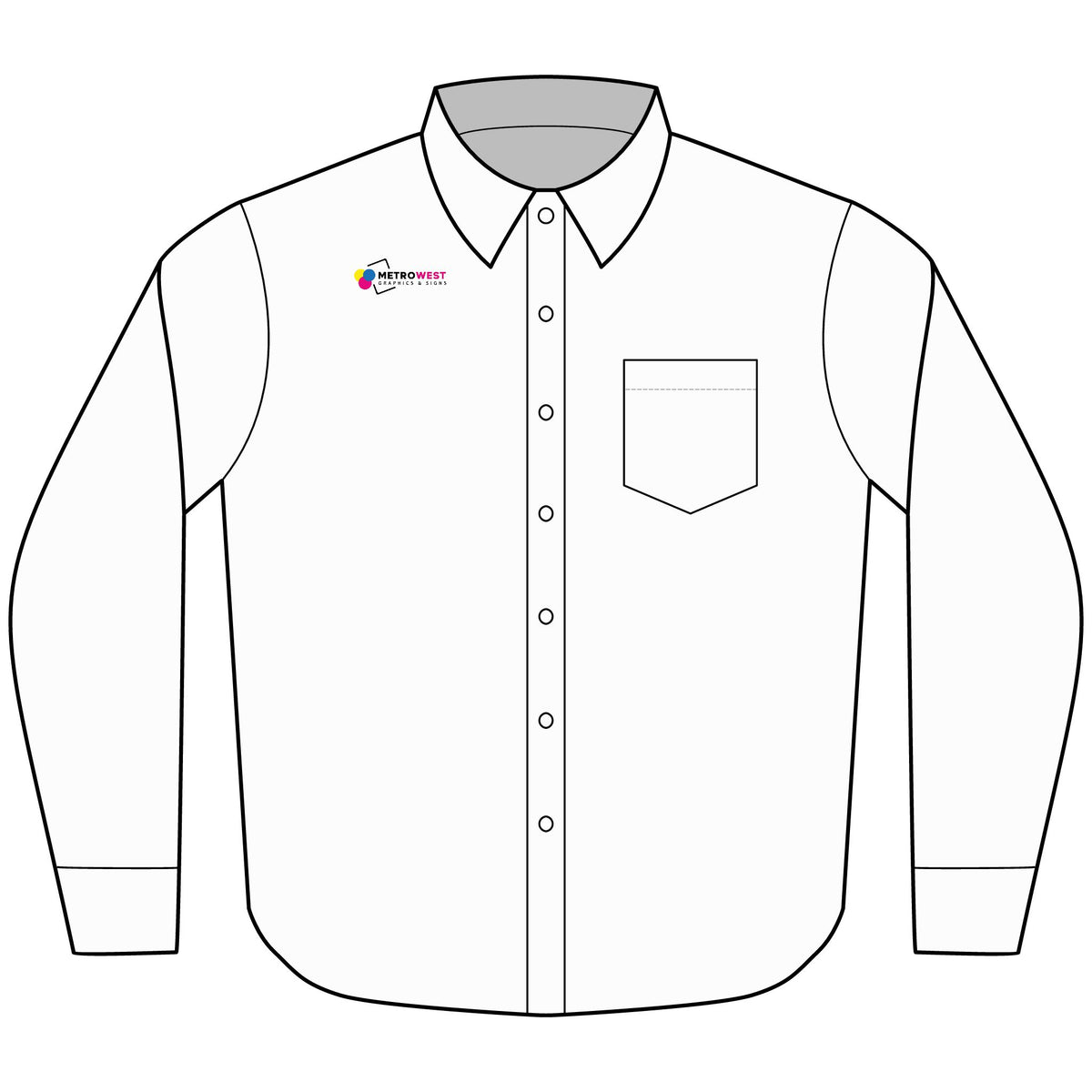 Tall Long Sleeve Carefree Poplin Shirt  By Port Authority TW100 - Front