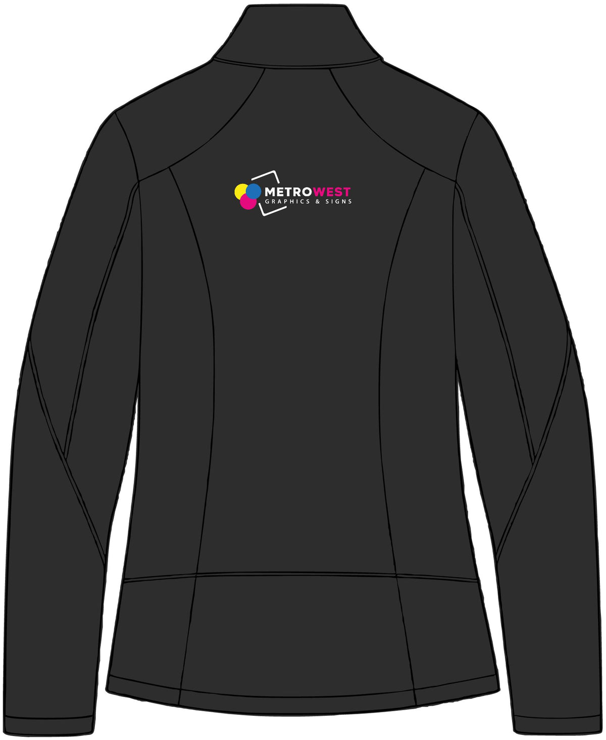 Women's Grid Fleece Jacket Port Authority L239 - Front + Back + Sleeves