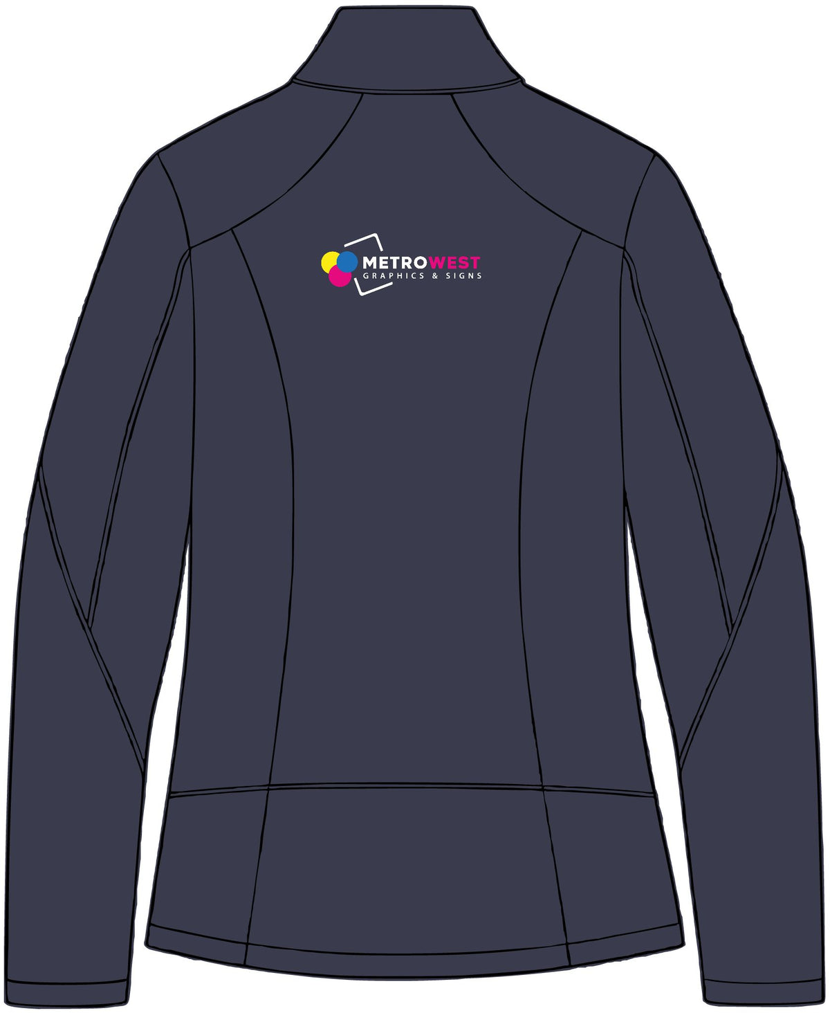 Women's Grid Fleece Jacket Port Authority L239 - Front + Back + Sleeves