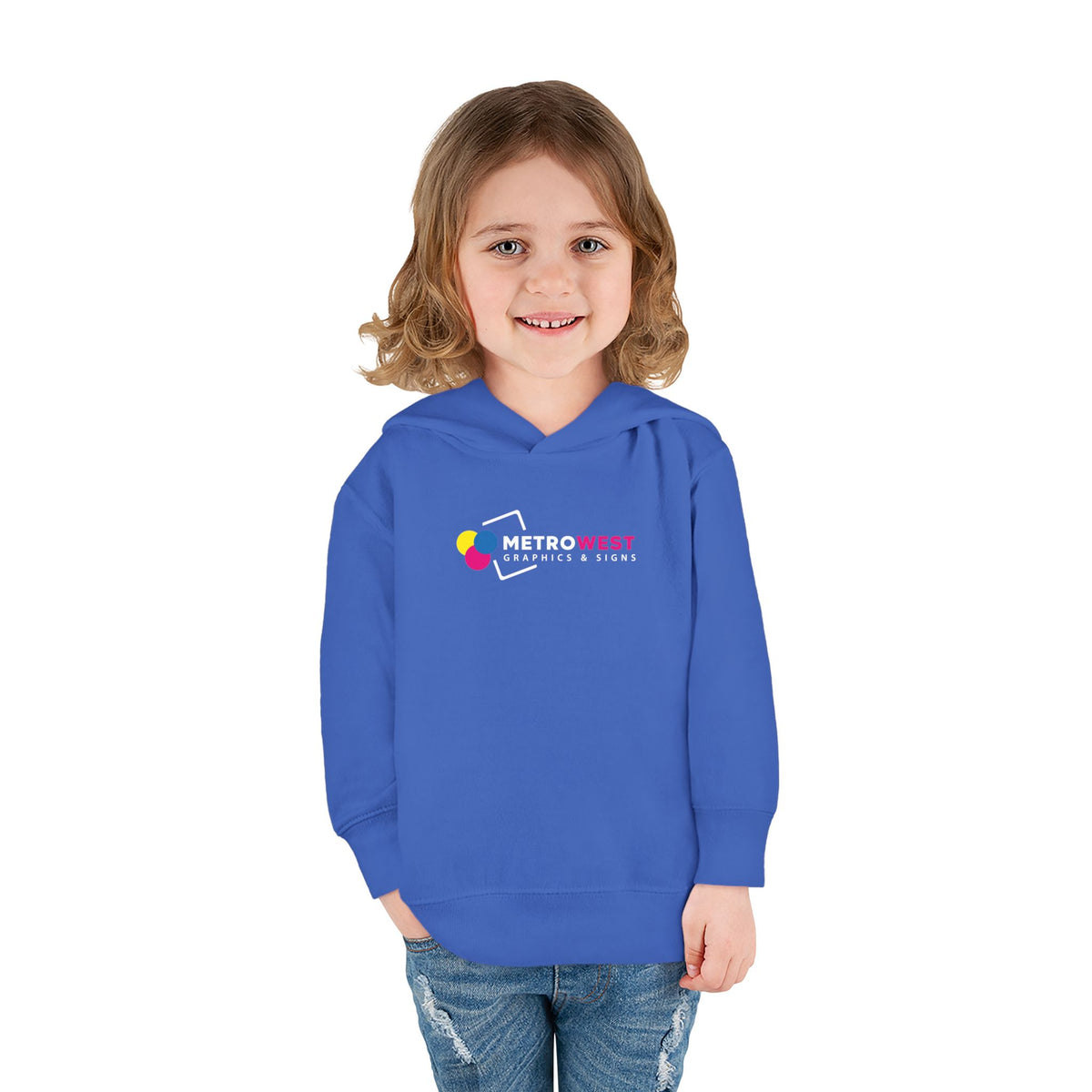 Toddler Pullover Fleece Hoodie - Front + Back