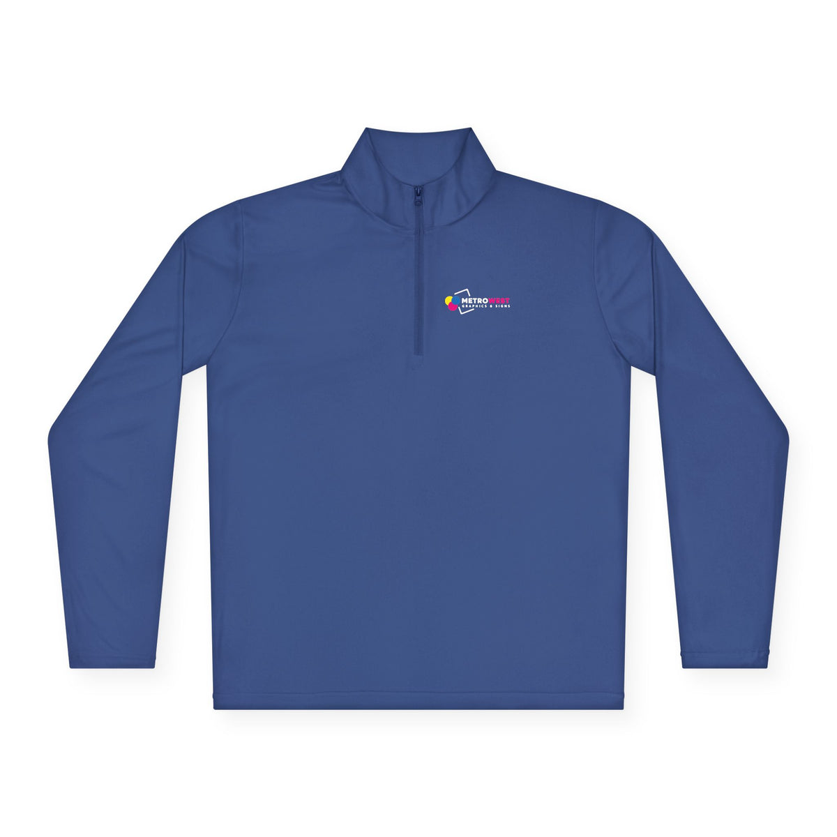 Unisex Quarter-Zip Pullover Sport-Tek ST357 - Front + Back