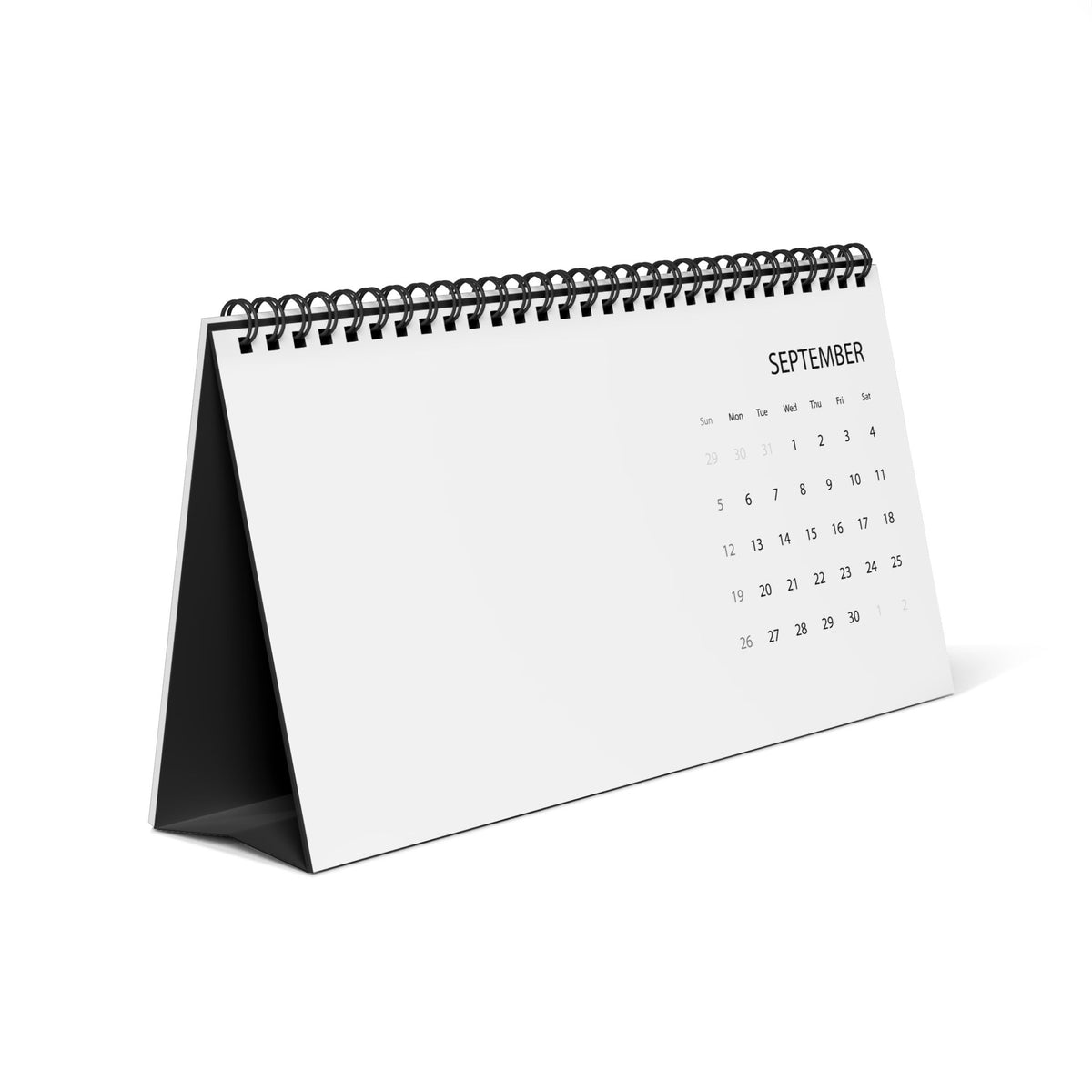 Custom printed desk calendar, view 2