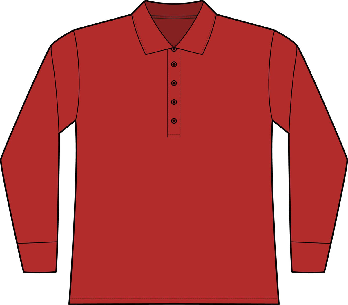Women's Wearever Signature Pique Long Sleeve Polo Port Authority LK200LS - Front + Back