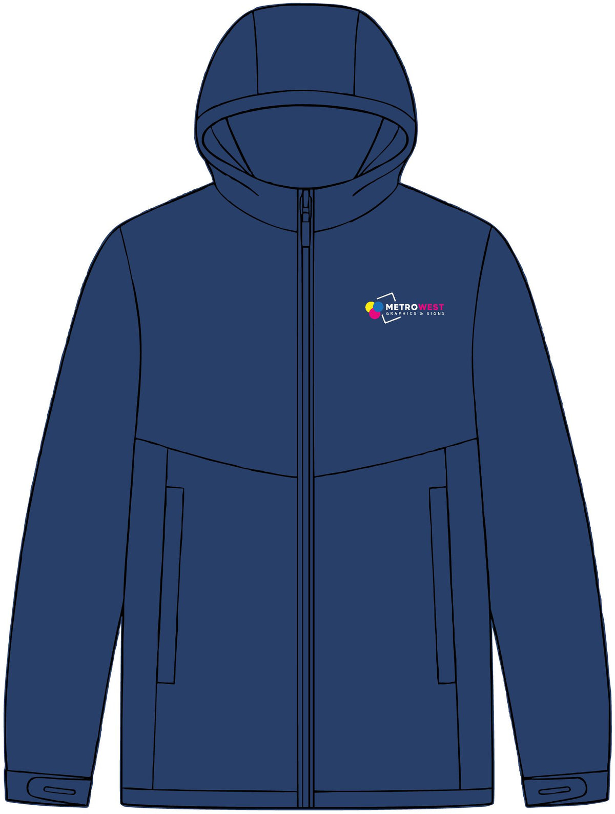 Tech Rain Jacket Port Authority J406 - Front + Sleeves