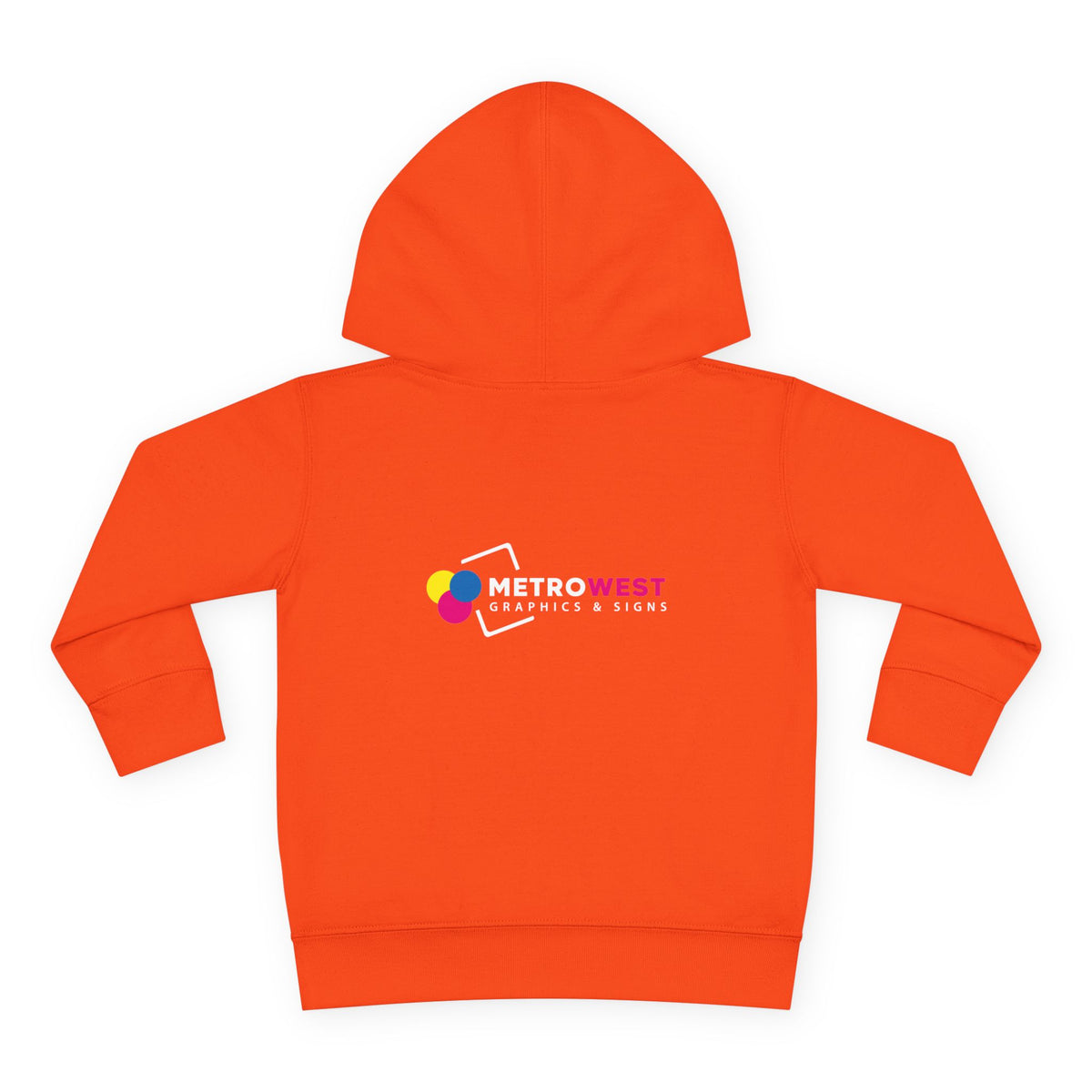 Toddler Pullover Fleece Hoodie - Front + Back