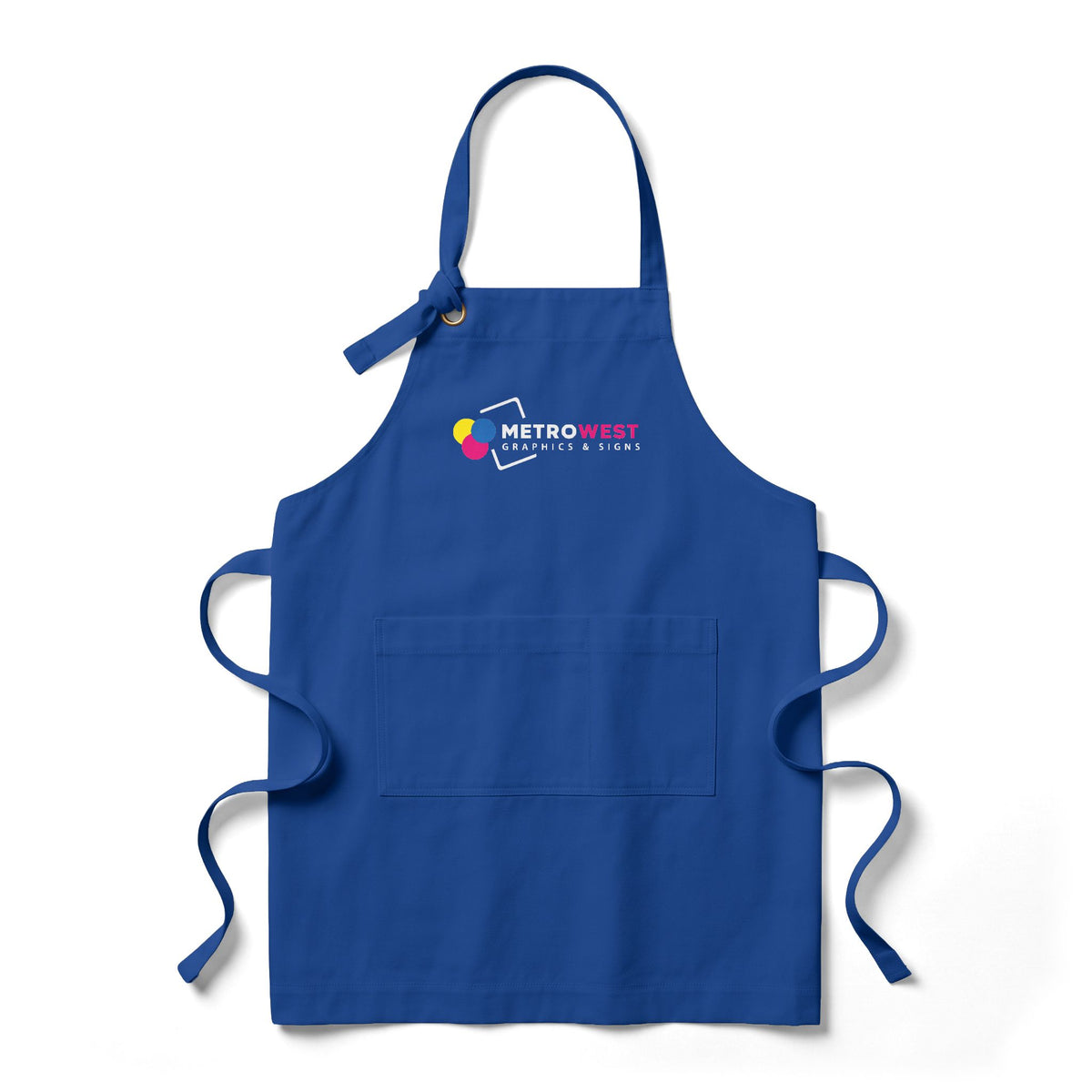 Printed bib apron for restaurant staff, view 10