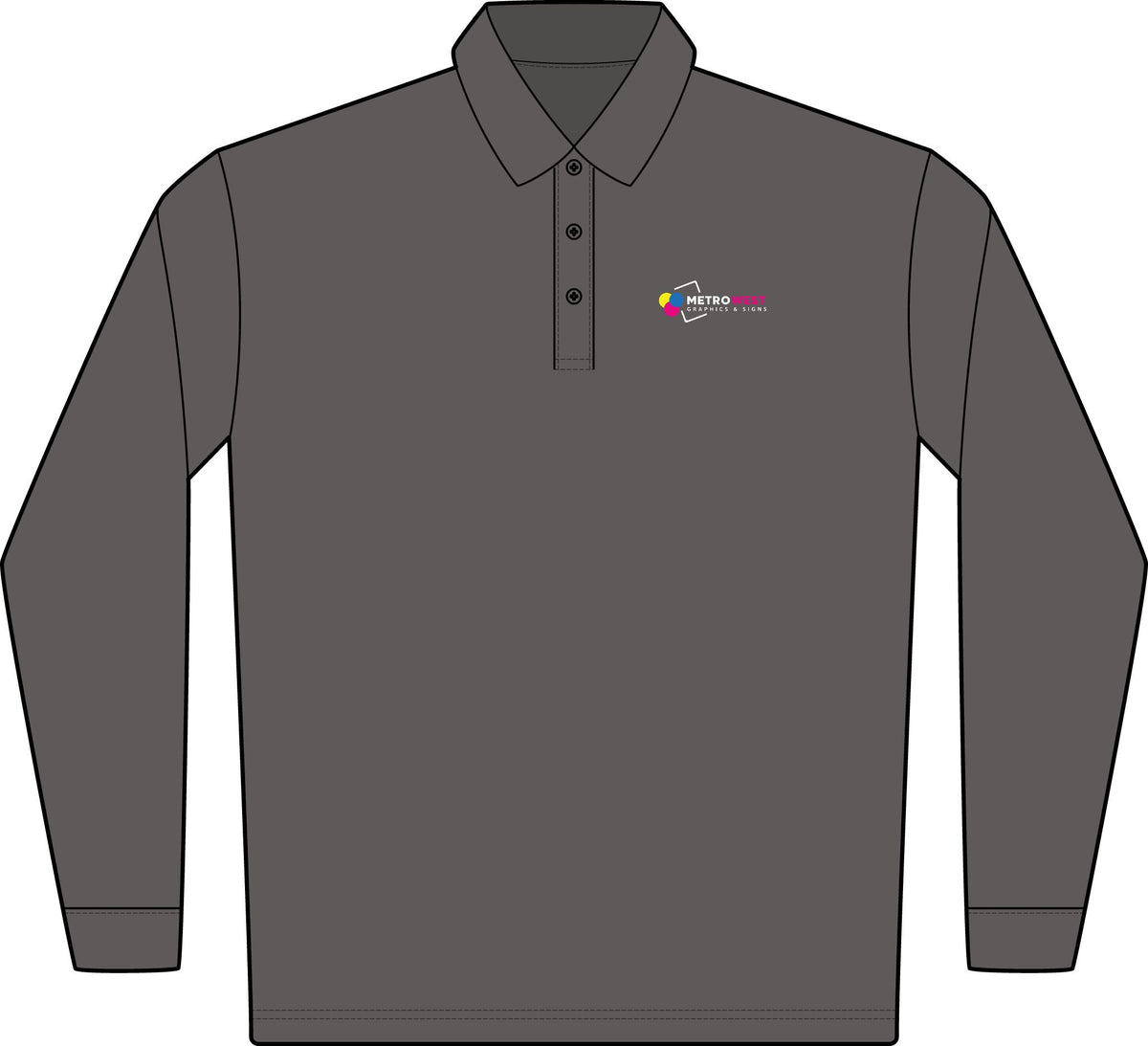 Rapid Dry Long Sleeve Polo Port Authority K455LS - Front