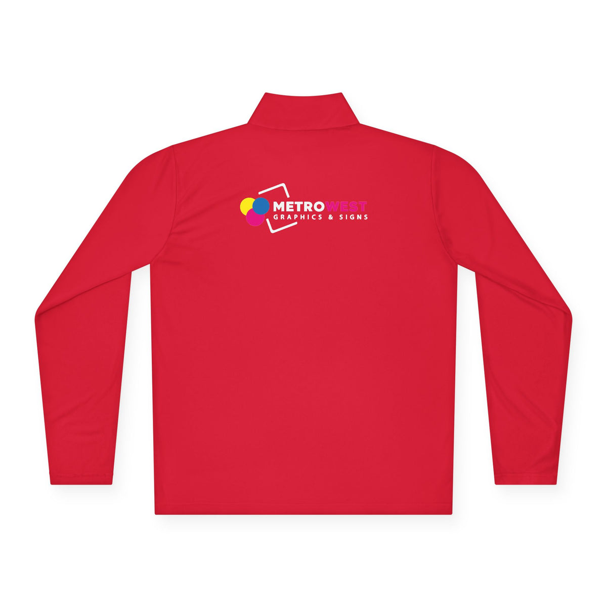 Unisex Quarter-Zip Pullover Sport-Tek ST357 - Front + Back