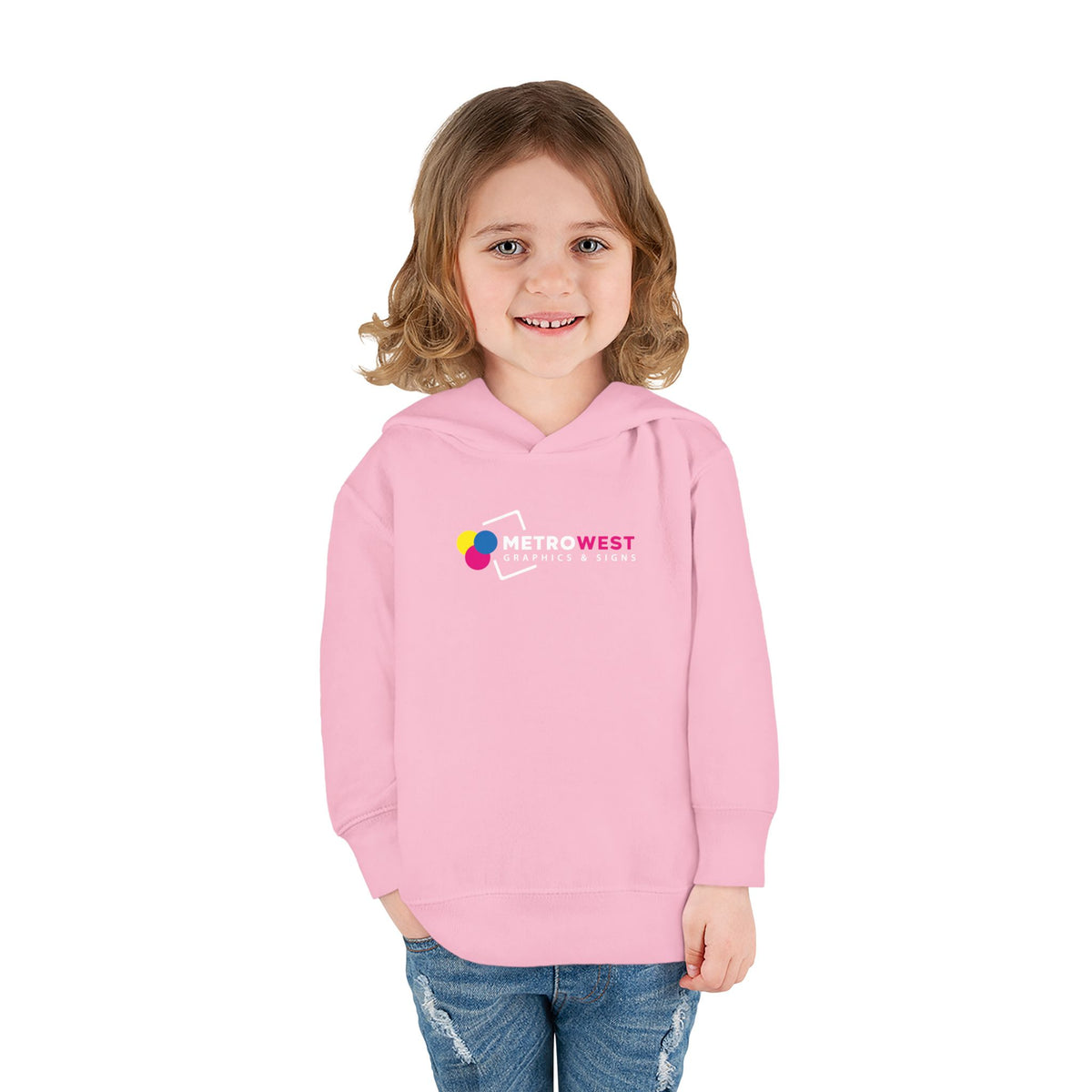 Toddler Pullover Fleece Hoodie - Front + Back