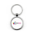 Round Stainless Steel Keychain