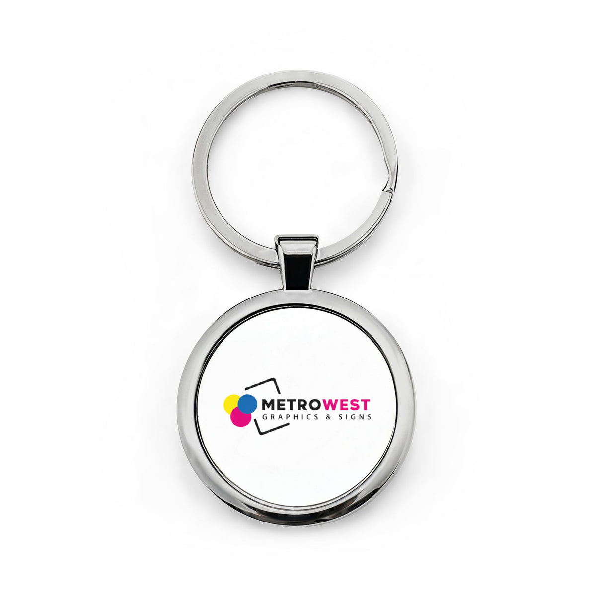 Round Stainless Steel Keychain
