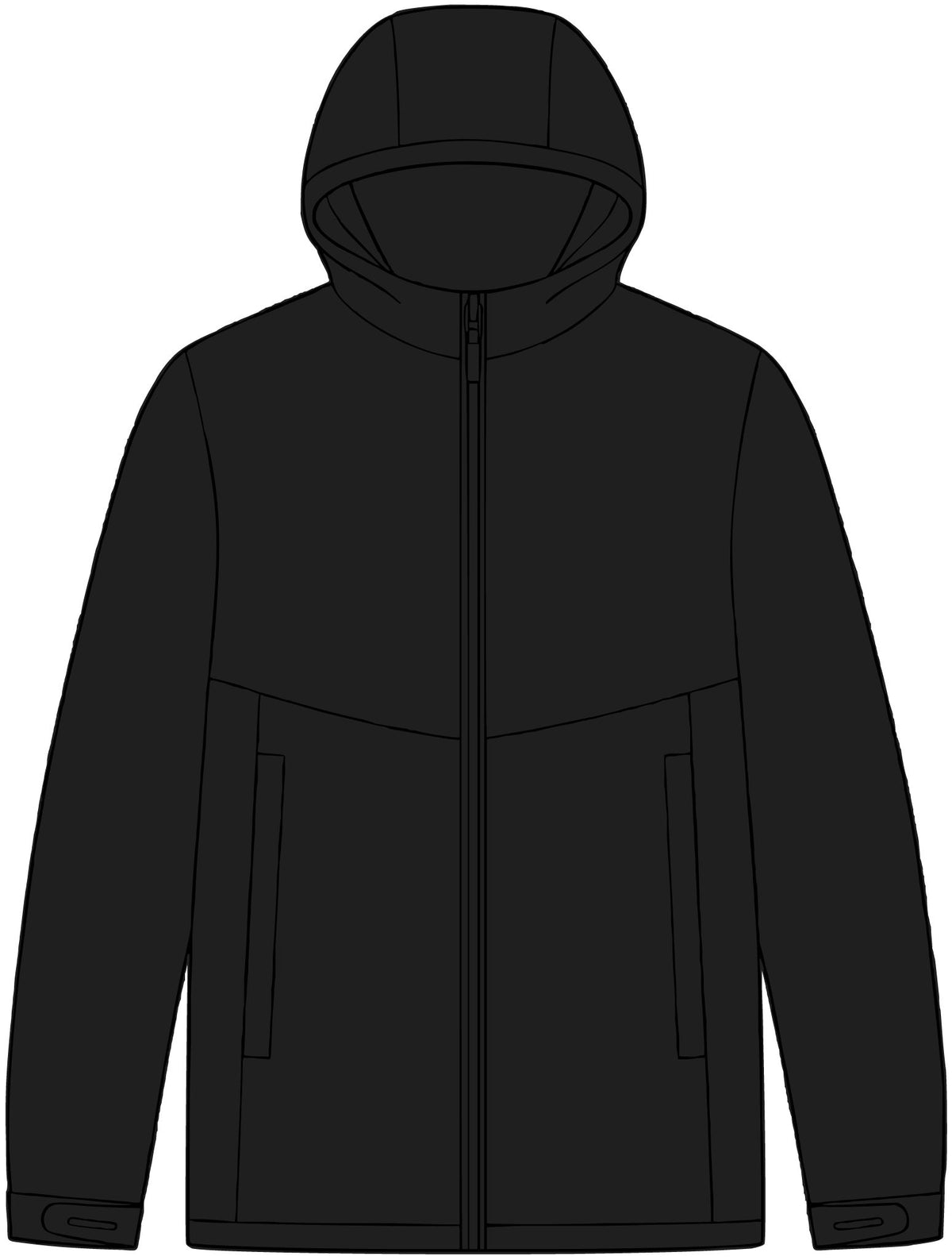 Tech Rain Jacket Port Authority J406 - Front + Sleeves