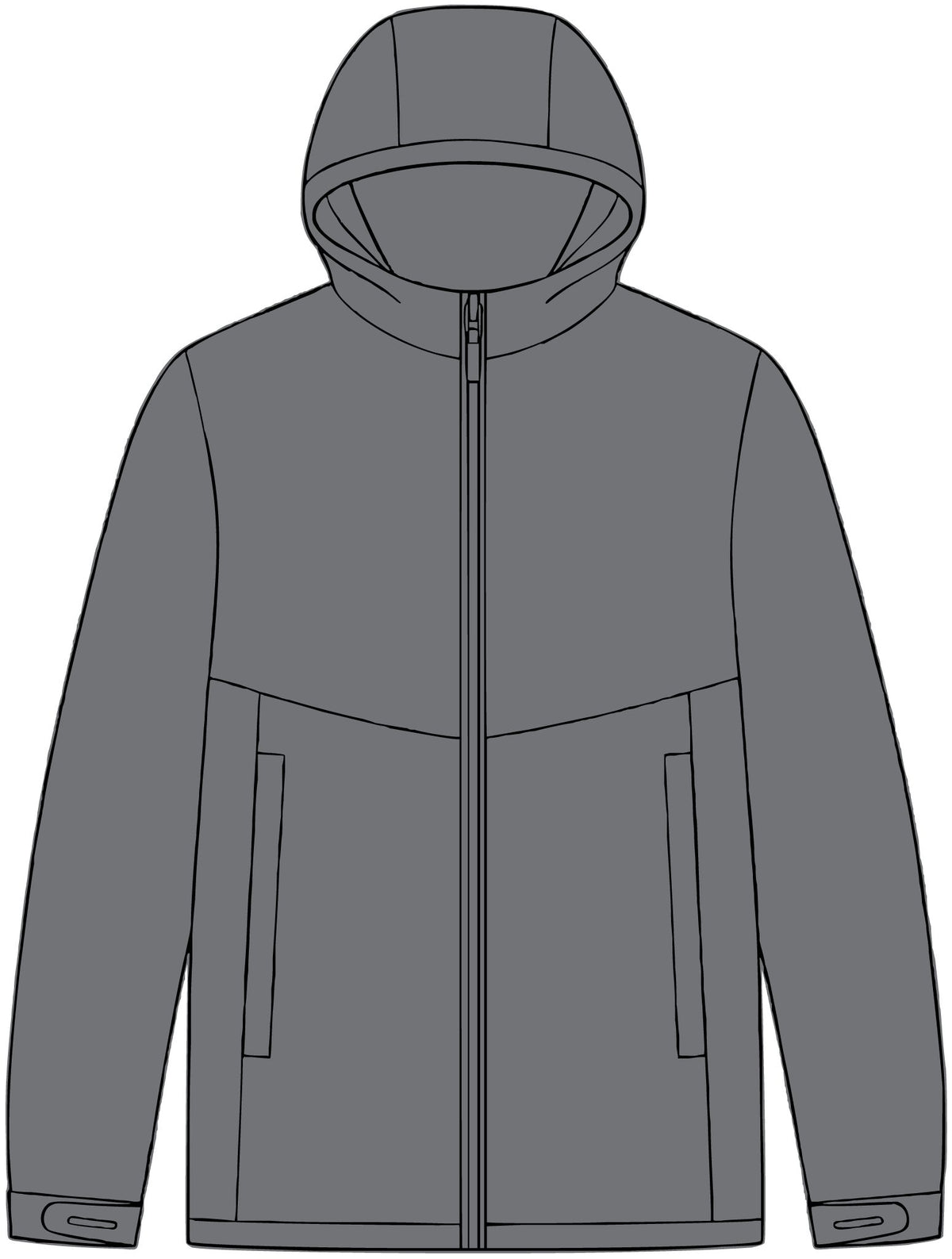 Tech Rain Jacket Port Authority J406 - Front + Sleeves