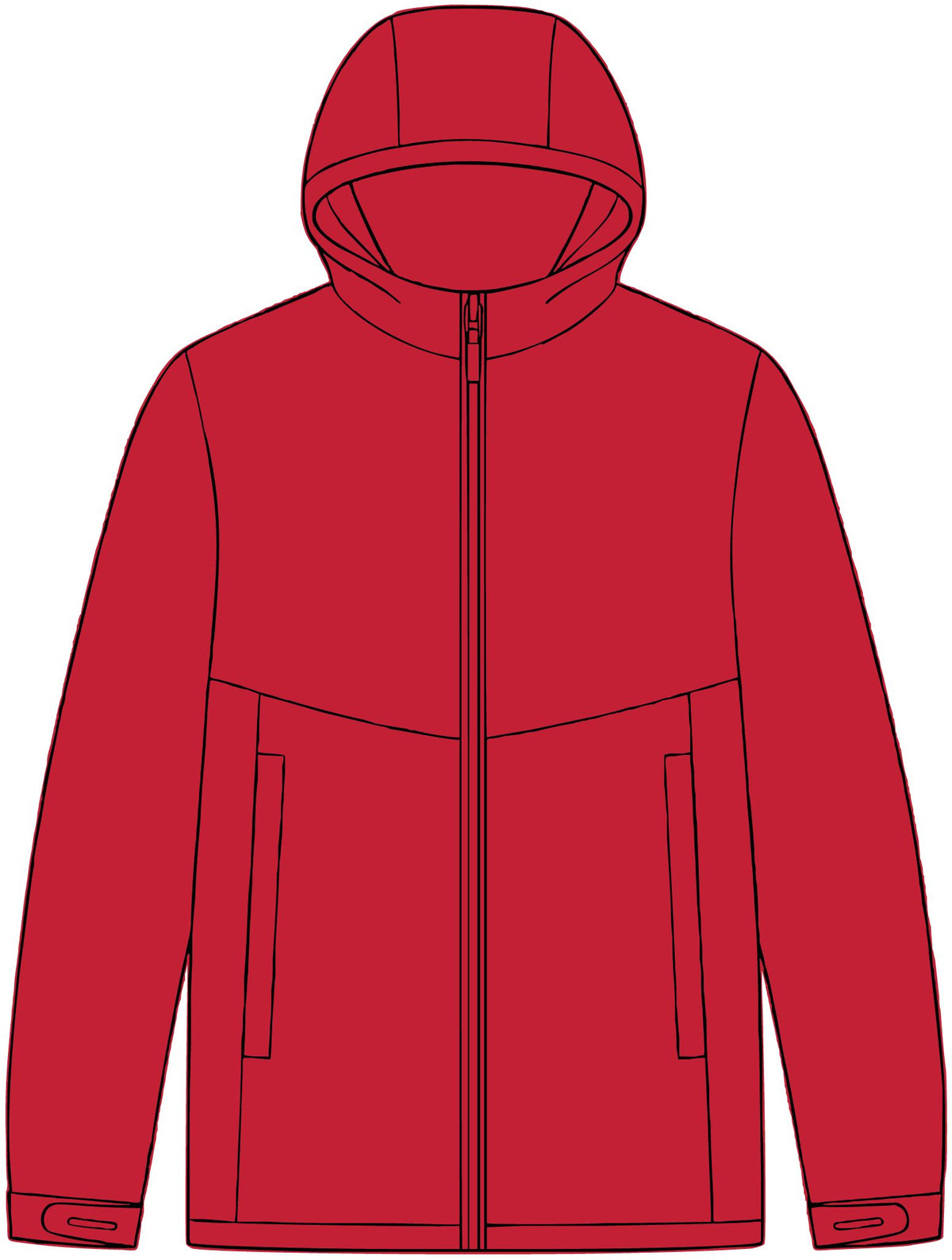 Tech Rain Jacket Port Authority J406 - Front + Sleeves