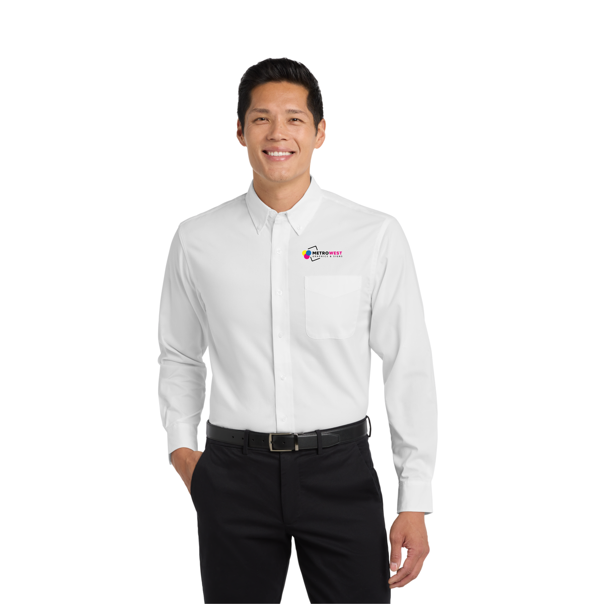 Port Authority® Unisex Long Sleeve Shirt Port Authority S608 - Embroidery