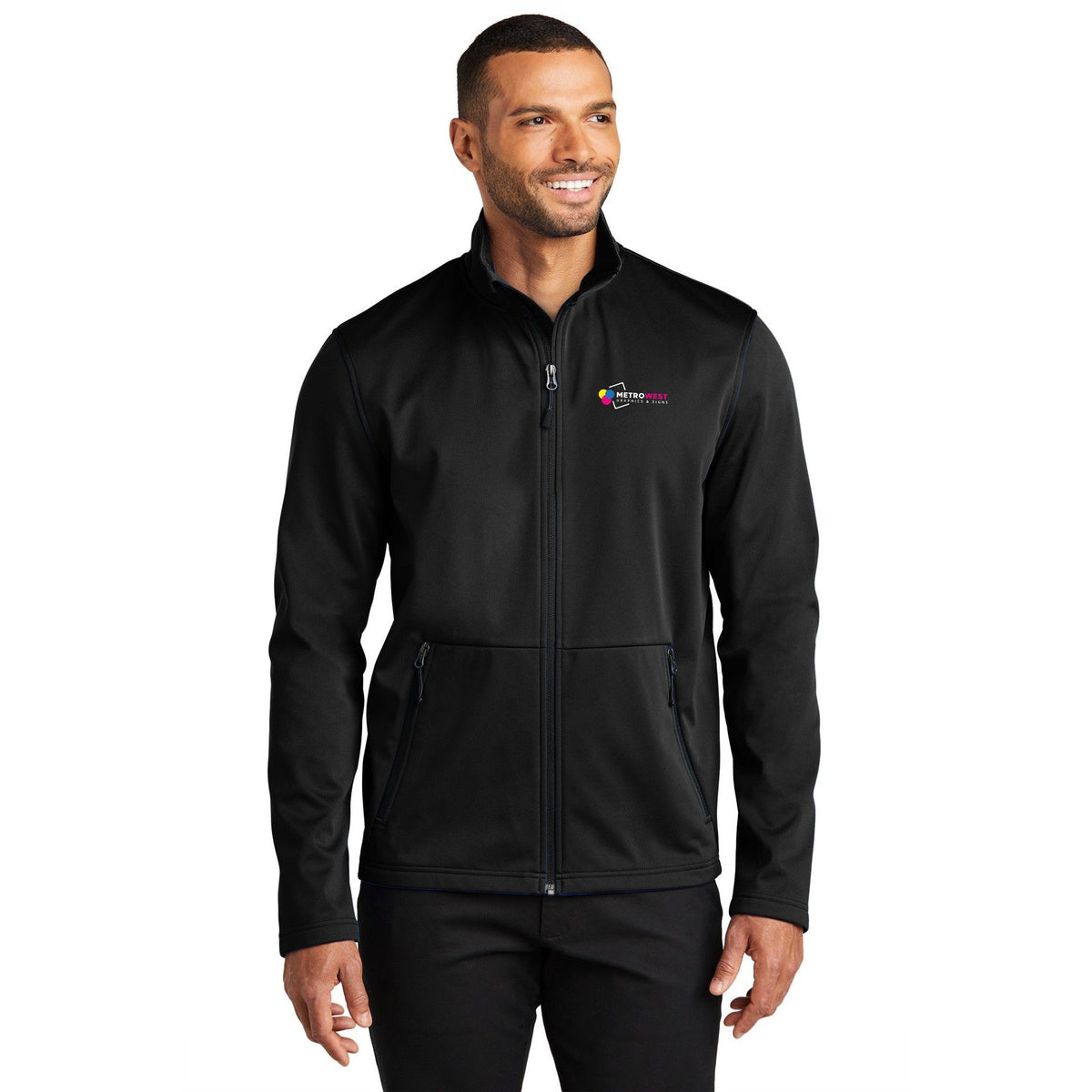Flexshell Jacket Port Authority J617  - Front + Back + Sleeves