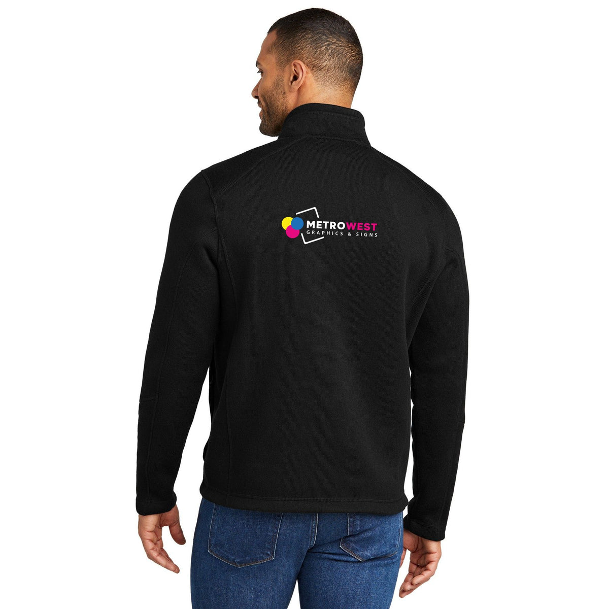 Arc Sweater Fleece 1/4-Zip Port Authority F426 - Front + Back