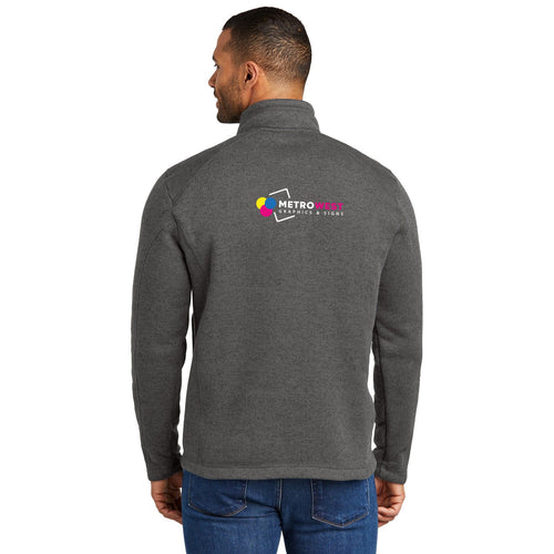 Arc Sweater Fleece 1/4-Zip Port Authority F426 - Front + Back