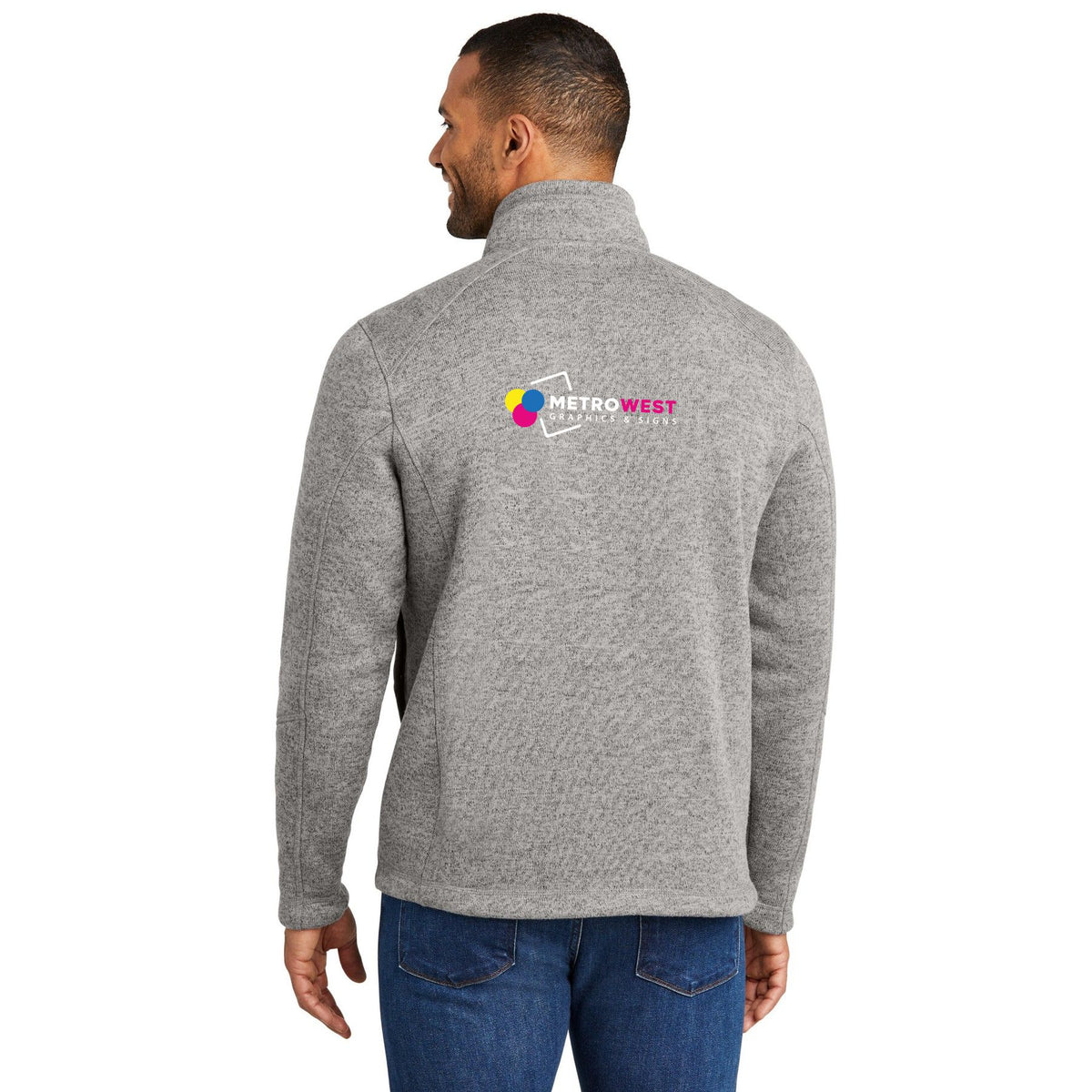 Arc Sweater Fleece 1/4-Zip Port Authority F426 - Front + Back
