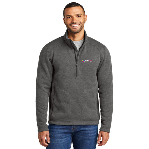 Arc Sweater Fleece 1/4-Zip Port Authority F426 - Front + Back + Sleeves