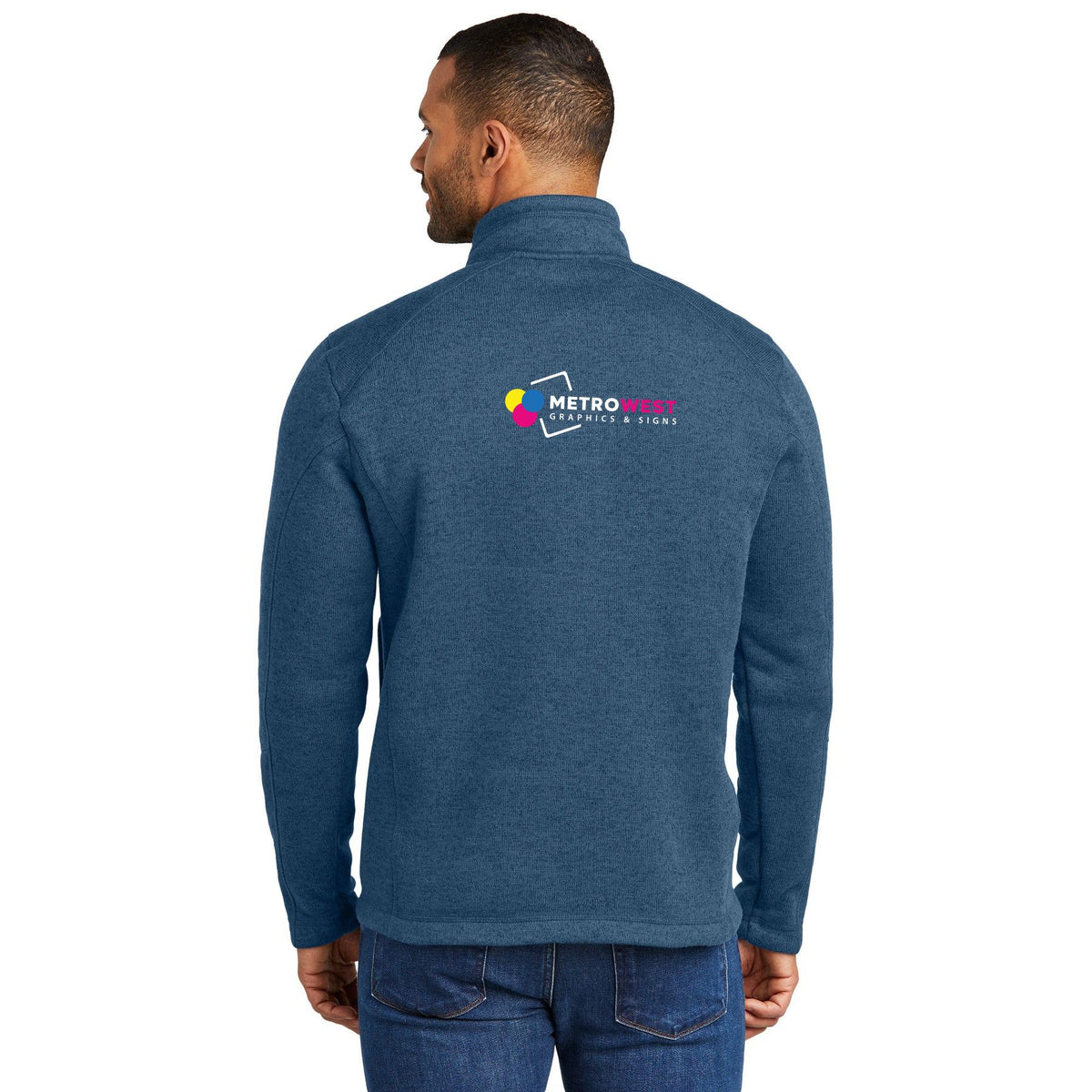 Arc Sweater Fleece 1/4-Zip Port Authority F426 - Front + Back + Sleeves