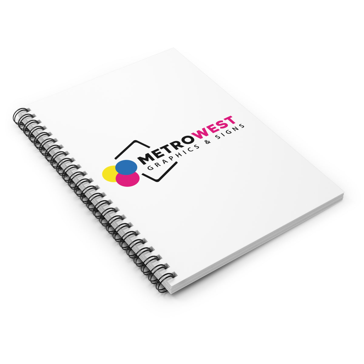 Custom printed spiral notebook, view 4