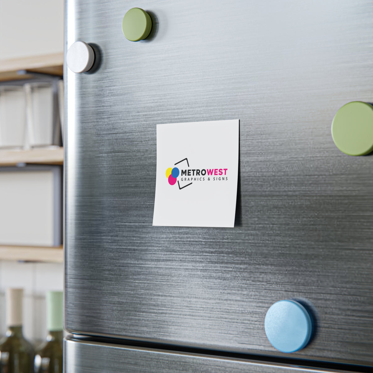 Custom printed Post-it note pad, view 2