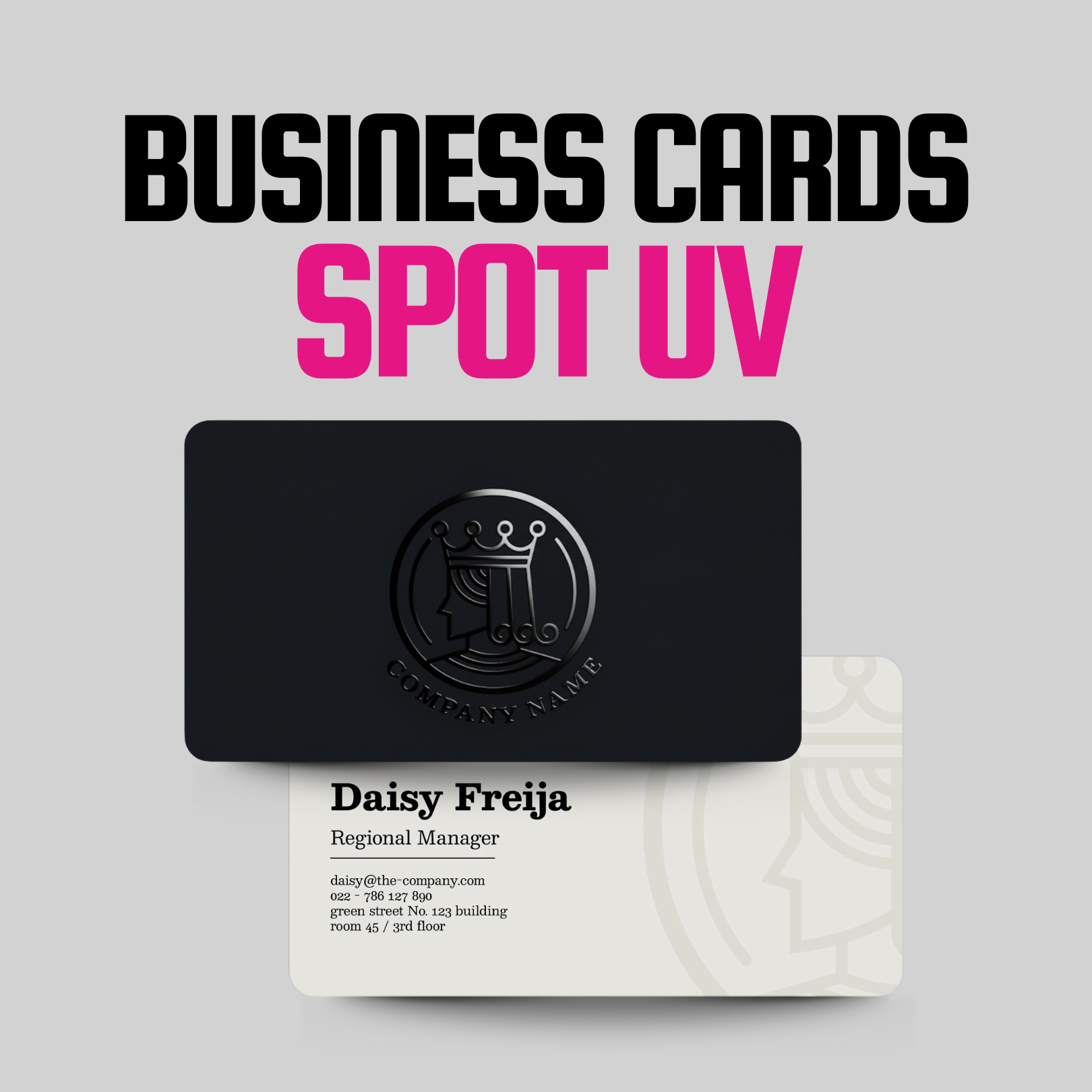 Business Cards – Spot UV