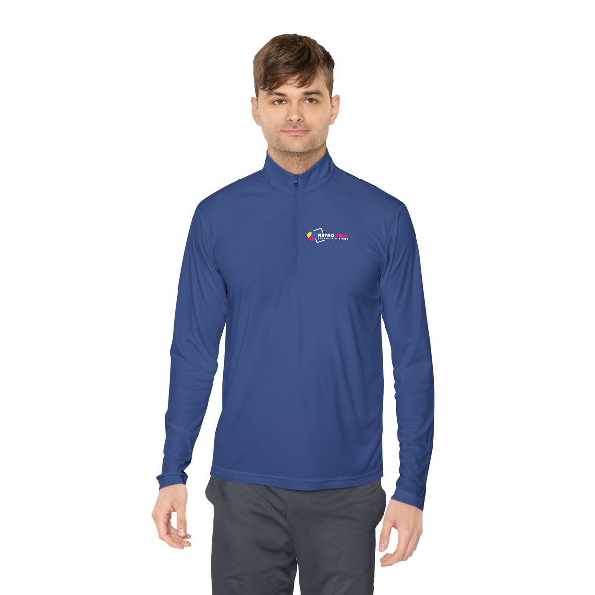 Printed Sport-Tek quarter-zip for team apparel, view 26