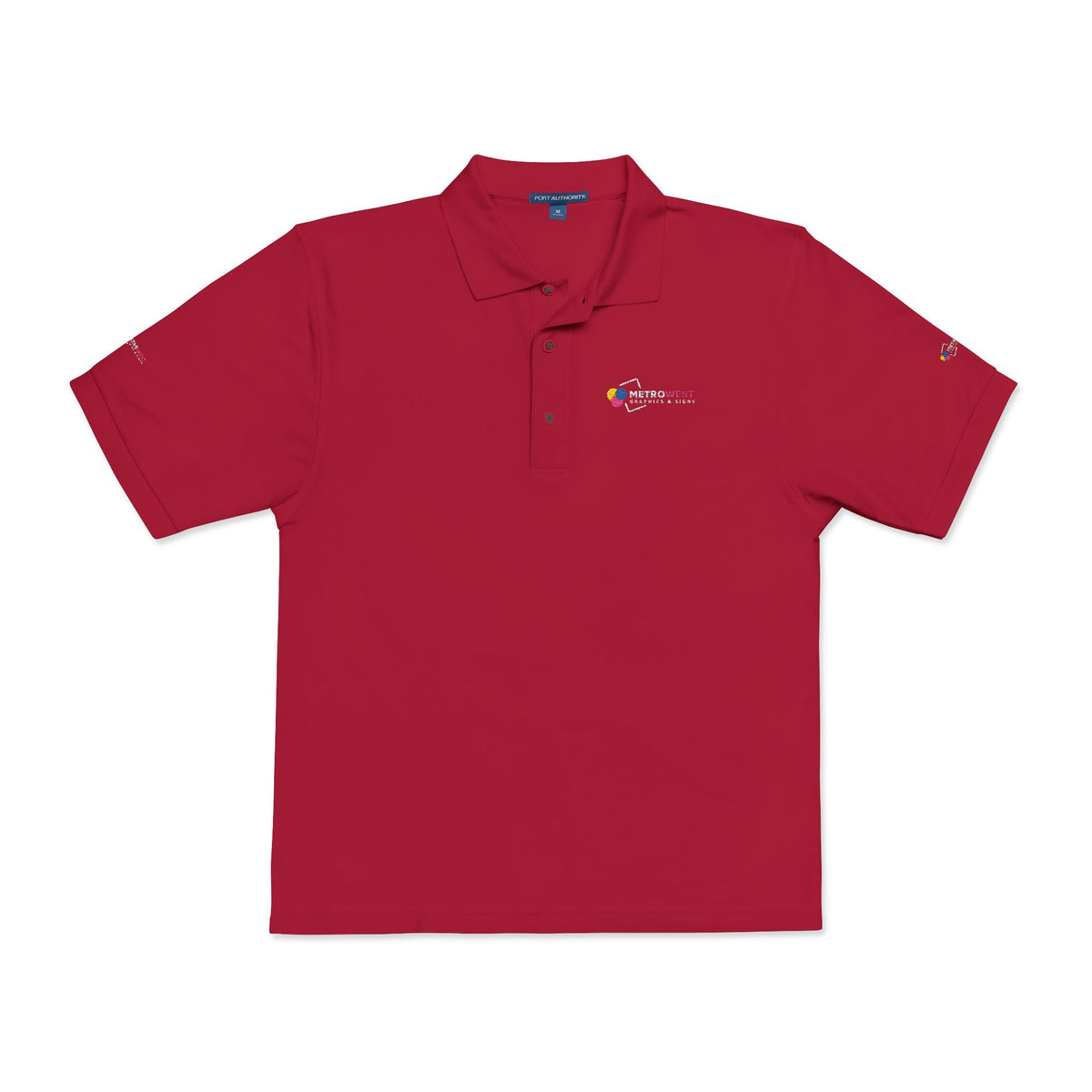 Unisex Polo Shirt Port Authority K500 Embroidery - Front + Sleeves