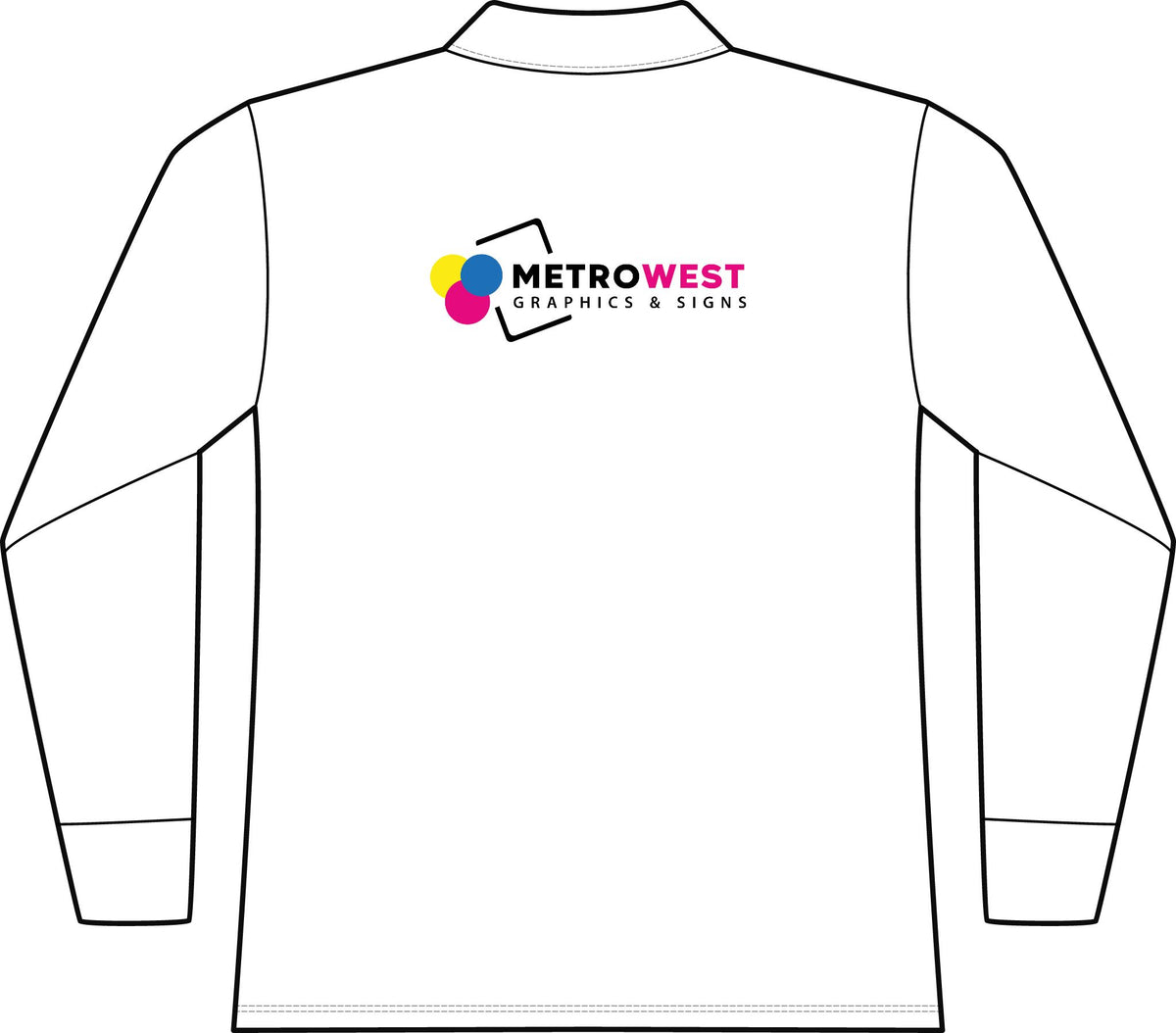 Women's Wearever Signature Pique Long Sleeve Polo Port Authority LK200LS - Front + Back