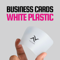 Business Cards – White Plastic