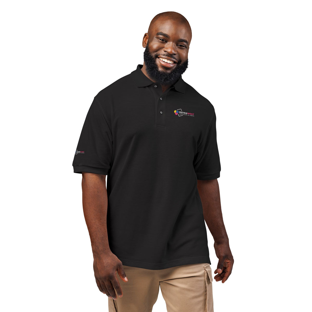 Unisex Polo Shirt Port Authority K500 Embroidery - Front + Sleeves