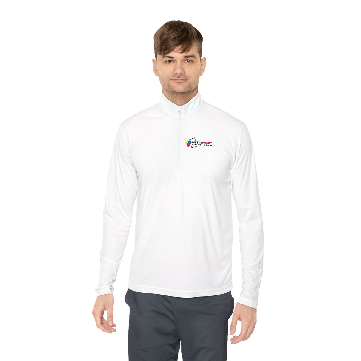 Printed Sport-Tek quarter-zip for team apparel, view 11