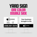Yard Signs One Color Double Side