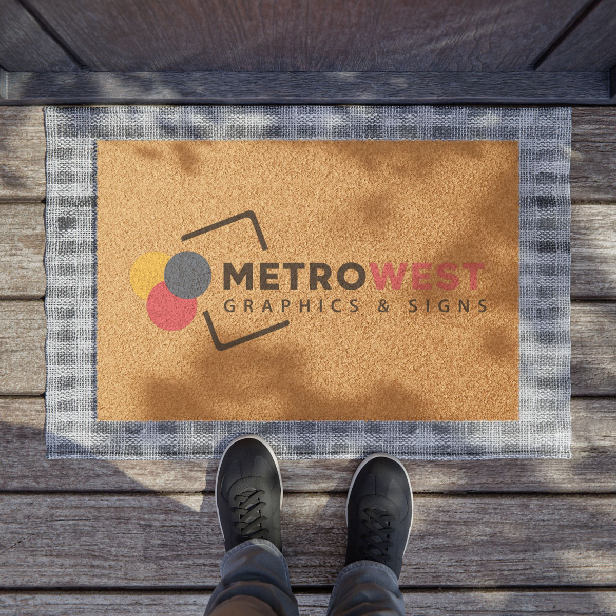Doormat with custom printed logo